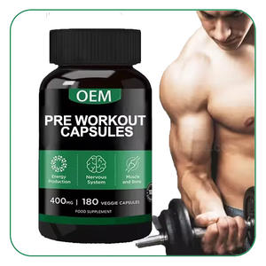 Ausreson OEM kapsul pre-workout Custom Label pribadi suplemen energi Beta-Alanine Creatine Pre workout kapsul - Product Image 1