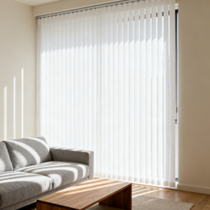 Stores verticaux incurvés traités anti-poussière avec une finition <span class=keywords><strong>à</strong></span> lamelles conforme <span class=keywords><strong>à</strong></span> la sécurité et durable pour les salles de réunion et l'<span class=keywords><strong>intérieur</strong></span> - Product Image 5