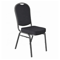 Chaise de banquet de restaurant au design classique en acier inoxydable personnalisable, durable et empilable, facile à nettoyer