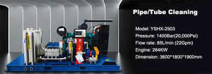 Máquina de chorro de alcantarillado de 5000psi, tubería de drenaje, drenaje de agua dentro de la máquina de limpieza de chorro de alcantarillado de túnel pequeño - Product Image 4