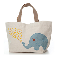 Sac fourre-tout en toile grande capacité avec impression sérigraphique, poignée renforcée, idéal pour les boutiques de détail et les cadeaux d'entreprise