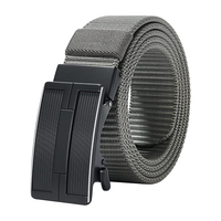 Ceinture tactique décontractée pour homme, durable et imperméable, avec boucle à cliquet, en sangle de nylon