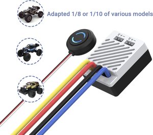 ISDT ESC70 ESC90 WP <span class=keywords><strong>1080</strong></span> 70A 90A étanche <span class=keywords><strong>ESC</strong></span> 2 ~ 3S réglable BEC téléphone contrôle 540/550 moteur brossé pour voiture 1/8 1/10 - Product Image 2