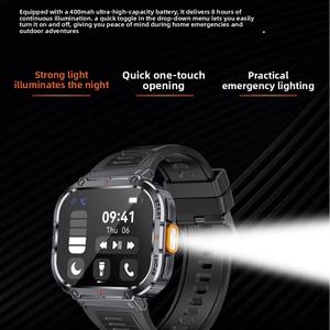 Montre connectée de santé NX <span class=keywords><strong>W10</strong></span> <span class=keywords><strong>Pro</strong></span> avec fonction d'appel, lampe torche, fréquence cardiaque, tension artérielle, multisports en extérieur, appareil photo, écran IPS carré, NFC - Product Image 3