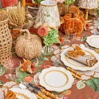 Napperons et serviettes de table en coton et lin brodés à bords festonnés, couleur et taille personnalisées pour la décoration de table de mariage, vente en gros