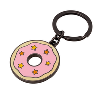 Porte-clés en métal personnalisé élégant Porte-clés girly orné de strass Porte-clés en métal cerise Fournisseur d'usine OEM