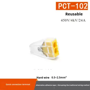 Bloque de Terminales de Conexión Rápida Serie 773 - Conector de Empalme de Cable Sólido PCT-104/604/2273-203, 25A 450V V0 - Product Image 4