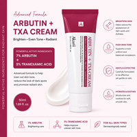 Crème à l'arbutine et à l'acide tranexamique Akaril |   Correcteur de taches brunes, éclaircissant, unifie le teint, atténue l'hyperpigmentation, crème pour le visage 50ml