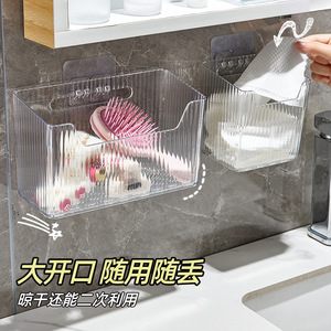 Wall Mounted <b>Storage</b> <b>Box</b> Rectangular Multi Functional Bathroom <b>Shelves</b> For Face Towels And Washcloths Durable - Product Image 2