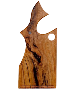 Mayorista de tablas de cortar para servir queso de madera de acacia Nueva llegada Tabla de cortar de forma redondeada para cocina casera - Product Image 2