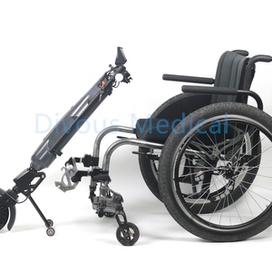 Nouveau produit Conhismotor 350 W, remorque pour fauteuil roulant, vélo électrique, accessoire pour fauteuil roulant sportif, vélo à main - Product Image 2