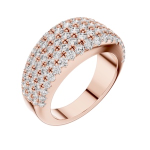 Bague de fiançailles personnalisée de style vintage en or massif 18 carats avec diamant de laboratoire taillé, plaqué rhodium, certifiée IGI, bijoux fins unisexes - Product Image 2