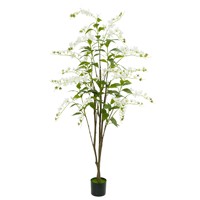 Künstlicher PVC-Jasminblütenbaum im Topf für Innenräume, Hotels und Landschaftsgestaltung