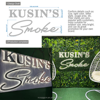 Letrero LED Personalizado de Fabricante SPSIGN, Letrero con Letras Retroiluminadas en 3D, Carteles Publicitarios para Salones de Belleza, Cafeterías, Tiendas de Artículos de Lujo