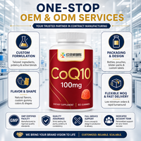 Gummies CoQ10 Marque Blanche 100mg Saveur Orange Naturelle 60 Unités Complément Alimentaire OEM ODM Formule Personnalisée Vente en Gros