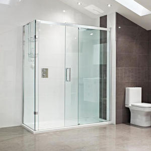 Prix des cloisons de <span class=keywords><strong>douche</strong></span> en <span class=keywords><strong>verre</strong></span> trempé et renforcé, à cadre en aluminium, coulissantes et pliantes - Product Image 1