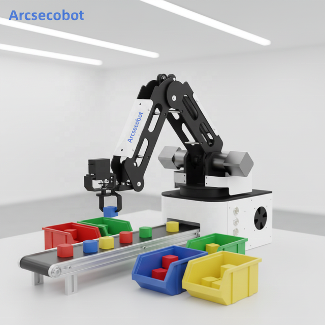 Desktop Robot Arm Used for STEAM Education Develop Kids' Interests