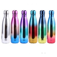 500ml 750ml 1000ml Bouteille d'eau de sport personnalisée en gros Double paroi isolée sous vide 500ml Sport Water Botte
