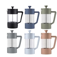 Cafetière Emode Mini French Press 1 tasses, presse à café 12oz, 350ml 600ml 800ml Filtre en acier inoxydable pour infuseur de café aromatisé