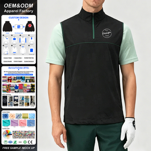 Débardeur Homme Décontracté à Col Zippé, Sans Manches, Uni, Personnalisable avec Impression Sérigraphique, Qualité Supérieure, Vente en Gros - Product Image 1