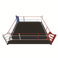 Escaliers de ring de boxe de qualité standard internationale pour ring de lutte en acier personnalisé, ring de boxe