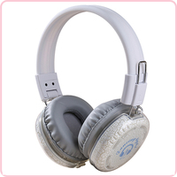 Casque de disco silencieux pliable à 10 canaux, étanche IPX-6, avec lumière LED dansante et affichage des canaux/batterie/volume