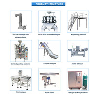 Machine automatique d'emballage de chips de plantain AutomPack 10/14 Multihead Machine d'emballage verticale de chips de plantain pour chips de banane