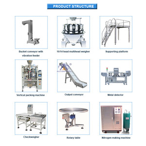 Machine automatique d'emballage de chips de plantain AutomPack 10/14 Multihead Machine d'emballage verticale de chips de plantain pour chips de <span class=keywords><strong>banane</strong></span> - Product Image 4