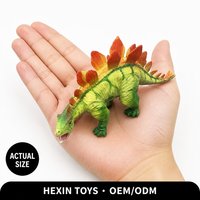 Figurine réaliste de Stegosaurus en PVC écologique vert 14x4x8, modèle d'enseignement du dinosaure, décoration de bureau pour enfants