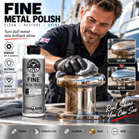Composé de polissage pour métaux fins, pour l'acier inoxydable, le chrome, l'aluminium, éliminateur de taches, restaure la brillance et l'éclat miroir