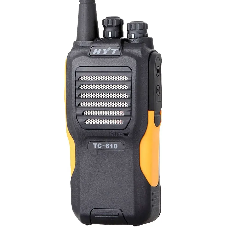 HYT TC-610 TC610 UHF VHF Walkie-Talkie, Walkie Talkie jarak jauh portabel 16 saluran 5W UHF