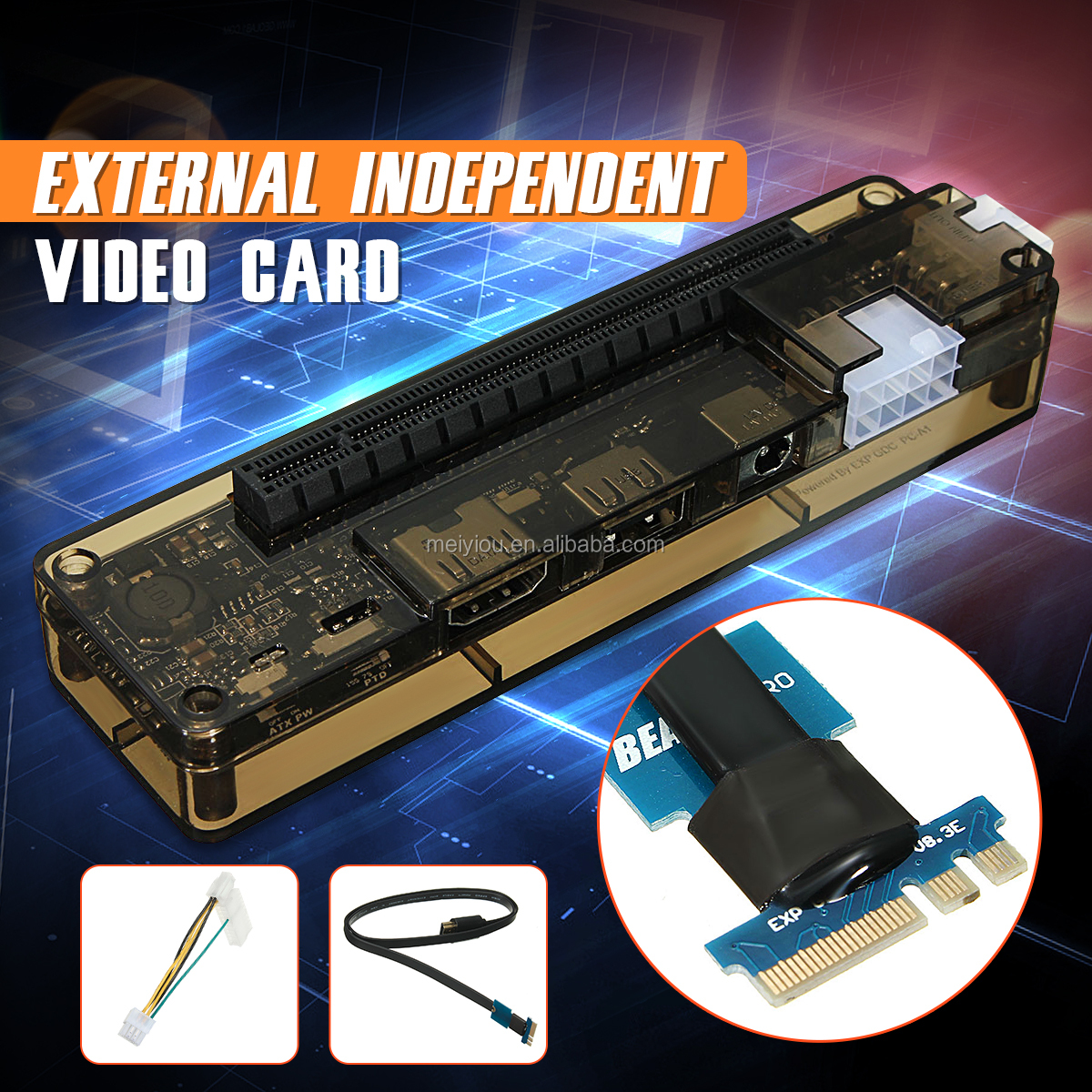 Mrisata XP GDC Beast Gpu Riser 20 × 15 × 2 Mini PCI E to PCI Express16x