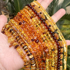 AsVrai U Perline Sciolte in Ambra Naturale Multicolore <span class=keywords><strong>a</strong></span> Forma Irregolare per Creazione di Gioielli e Accessori per Braccialetti Fai da Te - Product Image 4