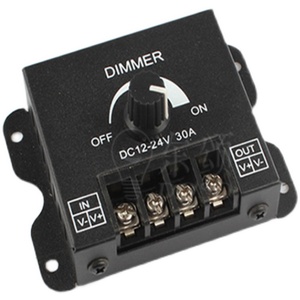 Variateur de luminosité rotatif DC 12-24V 8A pour bande LED, contrôleur de luminosité pour usage intérieur - Product Image 2