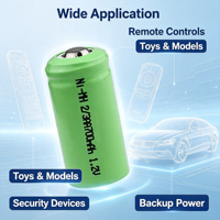 Baterai Isi Ulang 2/3AA 1.2V 700mAh Ni-MH Tipe Tombol untuk Kendaraan Listrik, Senter, Mainan & Peralatan Audio - Ramah Lingkungan