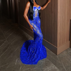 ชุดเดรสยาวเซ็กซี่แบบไม่มีสายรัดของผู้หญิงชุดแฟชั่นใหม่ - Product Image 3