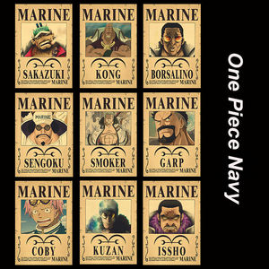 144 styles d'affiches recherchées en une seule pièce sur papier kraft vintage, objets de collection d'anime - Product Image 4