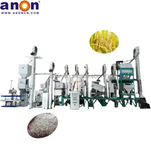 ANON 40-50TPD rice milling and polishing machine rice milling machine price in nepal auto rice mill plant