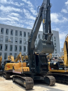 Excavatrice sur chenilles Hyundai R220LC d'occasion d'origine coréenne, 22 tonnes, modèle Hyundai 220LC-9S, pelle hydraulique, matériel de construction - Product Image 2
