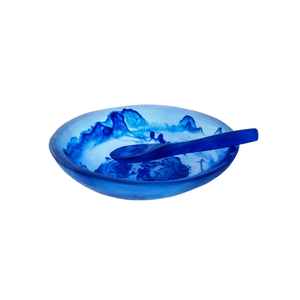 Bol en résine époxy artisanal de qualité d'exportation, vaisselle haut de gamme, finition lisse et polie, écologique, passe au lave-vaisselle - Product Image 1