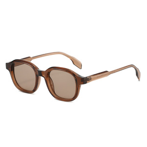 TR8061 Retro Polygonal <b>Sunglasses</b> For Women UV400 Protection <b>Small</b> <b>Frame</b> Street Style Fashionable Black TR Material - Product Image 4