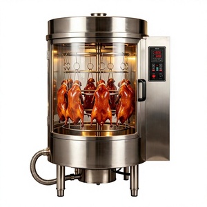 Electric Stainless Steel Tempered Glass Roasted Chicken Rotisserie <strong>Oven</strong> Commercial <strong>Cooking</strong> Equipment - Product Image 5