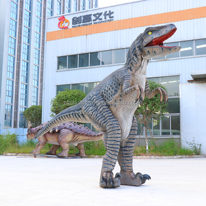 DZ Costume da dinosauro Animatronic realistico a piedi personalizzabile per eventi di festa presso il parco dei dinosauri giurassici - Product Image 2