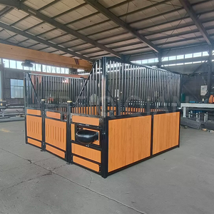 Metalen Frame Stalen Structuur Paard Paardensport Uitrusting Bamboe Stabiele Voorpaneel Paardenbox Vloeren Draagbare Paardenstal - Product Image 2