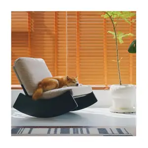 Wholesale safe faux suede swing chair anti-scratching rocking chair man pet doggy kitten soft sofa bed