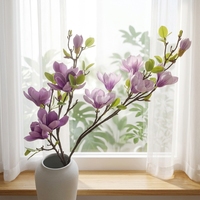 Fleur artificielle réaliste faite à la main, Magnolia Ruyi, décoration moderne pour la maison, mariage, fête des mères, vente en gros
