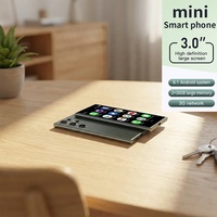 Elegante Mini Teléfono Móvil S23 Pro Mini 2GB+16GB 3.0 Pulgadas Android 9.0 Doble SIM Quad Core 3G Compatible con Todas las Redes Desbloqueado