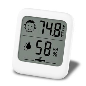 Thermomètre hygromètre numérique LCD pour intérieur, station météo, horloge avec alarme - Product Image 1