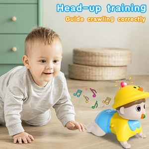 Nouvel arrivage bébé jouet rampant bébé poupée rampante électrique tout-petits apprendre jouets d'escalade poupée tactile avec sons et lumières - Product Image 3