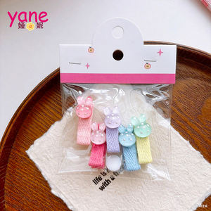 Star BB Haars pange Set Bonbon farbene, mit Stoff überzogene Haars pangen für Kinder Kunden spezifische Verpackung aus Metall Kunststoff-Direkter Hersteller - Product Image 4